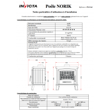 Печь камин Invicta Norik antracyt