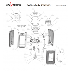 Печь каминная Invicta Okino antracyt