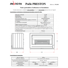 Печь камин Invicta Preston antracyt
