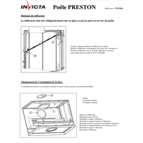 Піч камін Invicta Preston antracyt