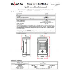 Печь камин Invicta Remilly antracyt