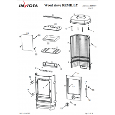 Печь камин Invicta Remilly antracyt