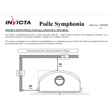 Печь каминная Invicta Symphonia antracyt