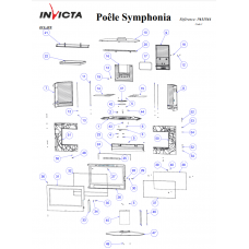 Печь каминная Invicta Symphonia antracyt
