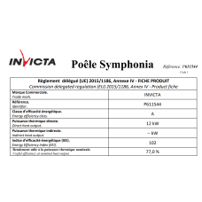 Печь каминная Invicta Symphonia antracyt