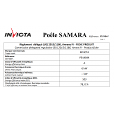 Печь камин Invicta Samara antracyt