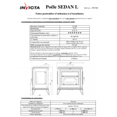 Печь каминная Invicta Sedan L antracyt