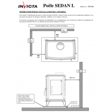 Печь каминная Invicta Sedan L antracyt