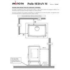 Печь камин Invicta Sedan M antracyt