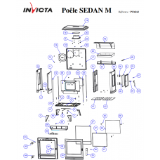Печь камин Invicta Sedan M antracyt