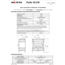 Печь каминная Invicta Siam antracyt