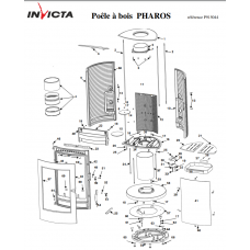 Печь каминная Invicta Pharos antracyt