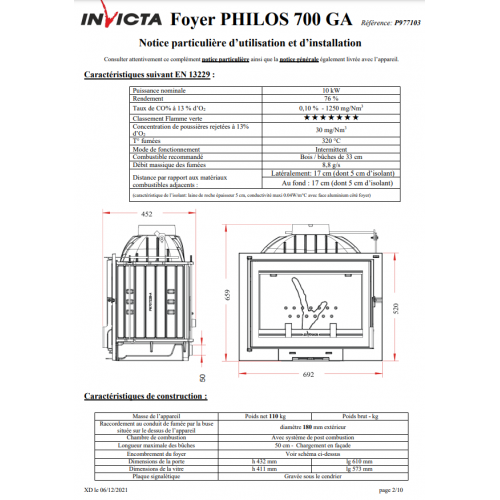 Камін Invicta Philos 700 шибер Grand Angle ➡️купити Львів Камін Invicta Philos 700 шибер Grand Angle ➡️купити Львів