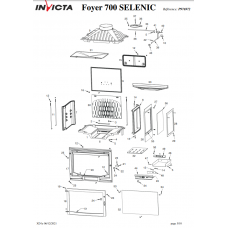 Камінна топка Invicta Selenic 700 праве бокове шкло з шибером 