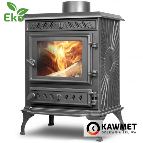Чавунна піч камін KAWMET P3 (7.4 kW) на дрова конвекційна ➡️ купити Львів ➡️ доставка Луцьк, Чернівці, Тернопіль, Рівне, Івано - Франківськ