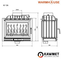 Камінна топка KAWMET W13A (11.5 kW) EKO 