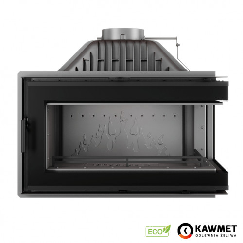 Камінна топка KAWMET W16 PB Black (13.5 kW) ECO чавун на дрова конвекційна