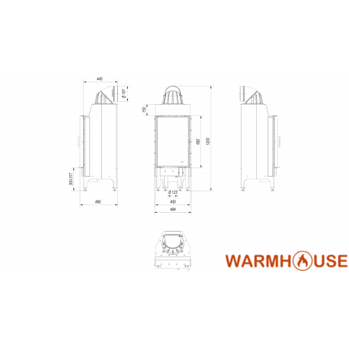 Сталевий камін Kratki Nadia 9 кВт Ø 200 мм подвійне шкло ➡️ інтернет - магазин WARMHOUSE Львів Сталевий камін Kratki Nadia 9 кВт Ø 200 мм подвійне шкло ➡️ інтернет - магазин WARMHOUSE Львів