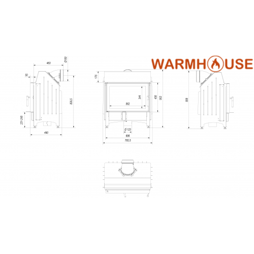 Сталевий камін Kratki Zibi 11 кВт / Ø 180 мм ➡️ інтернет - магазин WARMHOUSE Львів Сталевий камін Kratki Zibi 11 кВт / Ø 180 мм ➡️ інтернет - магазин WARMHOUSE Львів