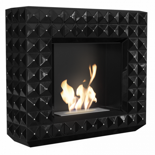 Біокамін Kratki Egzul зі стразами Swarovski чорний глянцевий TUV Біокамін Kratki Egzul зі стразами Swarovski чорний глянцевий TUV