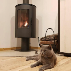 Печь каминная Kratki Koza AB S/N/DR black thermotec