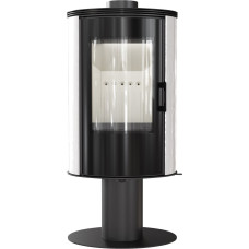 Печь каминная Kratki Koza AB S/N/O/DR GLASS кафель белый 