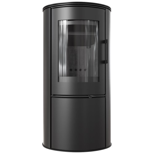 Дров'яна сталева пічка камін Kratki Koza AB S/DR ECO 5,5 кВт / Ø 150мм black thermotec ➡️ купити WARMHOUSE Львів