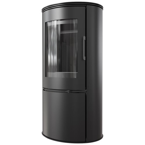 Дров'яна сталева пічка камін Kratki Koza AB S/DR ECO 5,5 кВт / Ø 150мм black thermotec ➡️ купити WARMHOUSE Львів