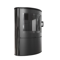 Піч камінна Kratki Koza AB S 2 кафель чорний black thermotec