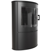Піч камінна Kratki Koza AB S 2 кафель чорний black thermotec