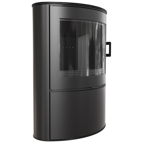 Дров'яна сталева пічка камінна Kratki Koza AB 2 Ø 150мм / 10 кВт / black thermotec ➡️ магазин WARMHOUSE Львів