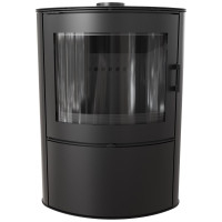 Піч камінна Kratki Koza AB S 2 кафель чорний black thermotec