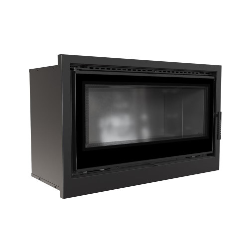 Камін касетний сталевий Kratki Arke 95 на дрова 14 кВт / Ø 200мм black thermotec ➡️ інтернет - магазин WARMHOUSE Львів