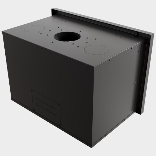 Камін касетного типу Kratki Arke 70 на дрова 8 кВт / Ø 150мм black thermotec ➡️ інтернет - магазин WARMHOUSE Львів
