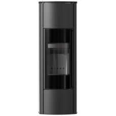 Печь каминная Kratki Koza AB Enyo R W высокая 5,5 кВт black thermotec