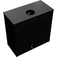 Піч камінна Kratki Juno 12 чорна black thermotec
