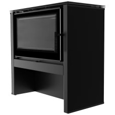 Печь каминная Kartki Juno 12 черная black thermotec