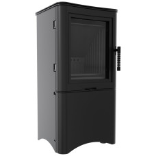 Печь каминная Kratki Koza K5/S/W/D black thermotec с углублением для дров