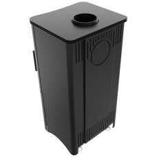 Печь каминная Kratki Koza K5/S/W black thermotec с углублением для дров