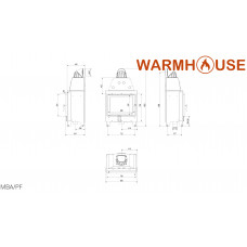 Камінна топка Kratki MBA 17 подвійне шкло