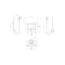 Камінна топка Kratki MBM 10 гільйотина black thermotec