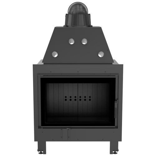 Сталевий камін Kratki MBO 15 кВт / Ø 200 мм black thermotec ➡️ інтернет - магазин WARMHOUSE Львів