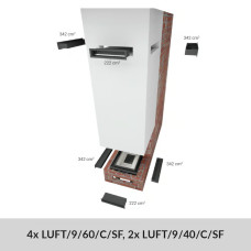 Камінна топка Kratki NBC 500/500 гільйотина black thermotec