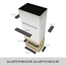 Камінна топка Kratki NBC 680/280 гільйотина black thermotec