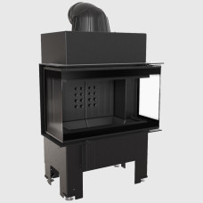 Камінна топка Kratki NBC 7 ліва/права BS з боковим відкриванням дверей (7.0 кВт) black thermotec
