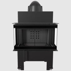 Камінна топка Kratki NBC 7 ліва/права BS з боковим відкриванням дверей (7.0 кВт) black thermotec