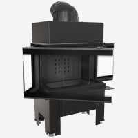 Камінна топка Kratki NBC 7 ліва/права BS з боковим відкриванням дверей (7.0 кВт) black thermotec