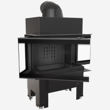 Камінна топка Kratki NBC 7 ліва/права BS з боковим відкриванням дверей (7.0 кВт) black thermotec
