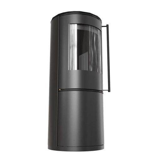 Сталева пічка камін на дровах Kratki Koza Picard Ø150мм / 9 кВт black thermotec ➡️ купити в магазині у Львові WARMHOUSE