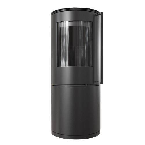 Сталева пічка камін на дровах Kratki Koza Picard Ø150мм / 9 кВт black thermotec ➡️ купити в магазині у Львові WARMHOUSE